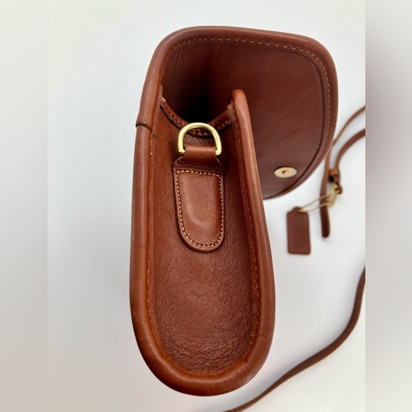 Vintage COACH Brown #9945 Sterling Clutch Leather Bag - Picture 5 of 12